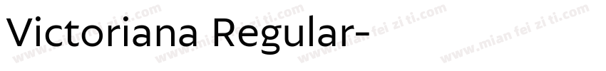 Victoriana Regular字体转换